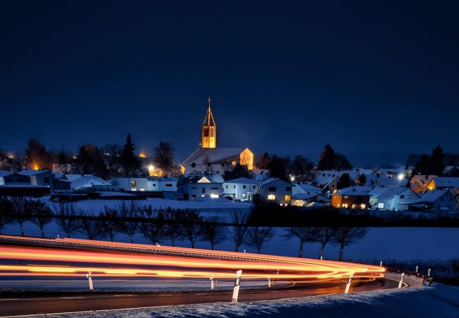 Kirchenlaibach bei Nacht