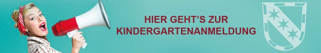 Banner für die Kindergartenanmeldung